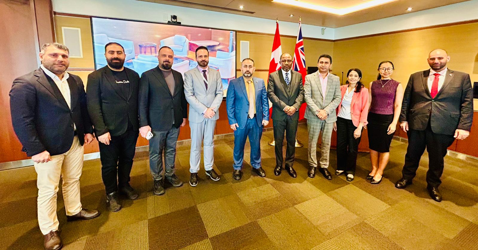 International delegation meeting